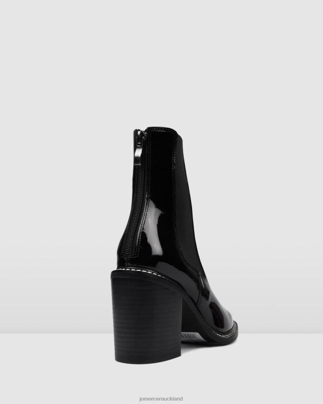 Jo Mercer Black Patent Luxe high ankle boots Footwear 46242313