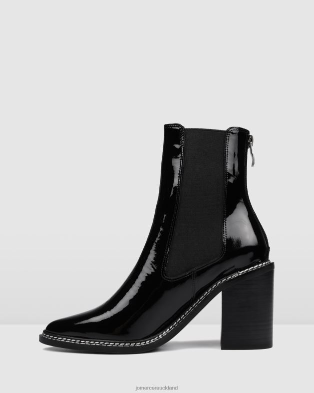 Jo Mercer Black Patent Luxe high ankle boots Footwear 46242313