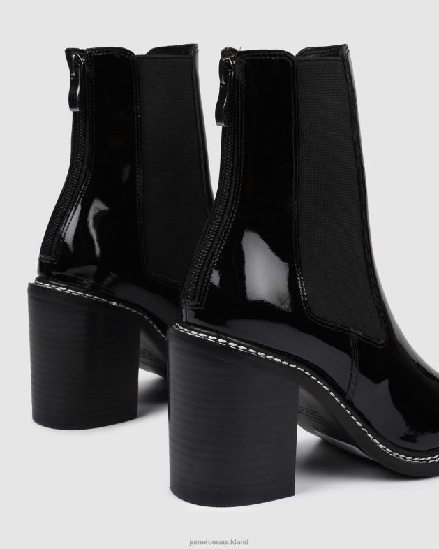 Jo Mercer Black Patent Luxe high ankle boots Footwear 46242313