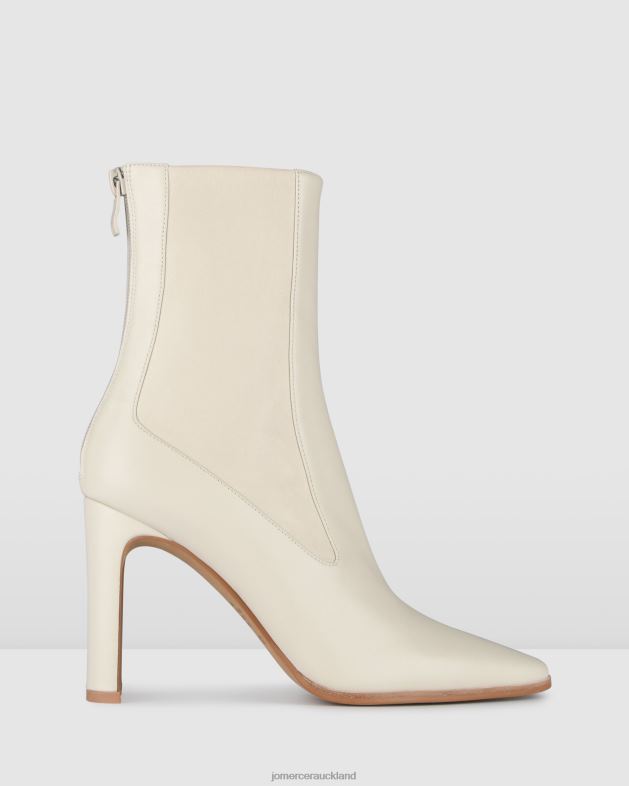 Jo Mercer Off White Leather June high ankle boots Footwear 46242305