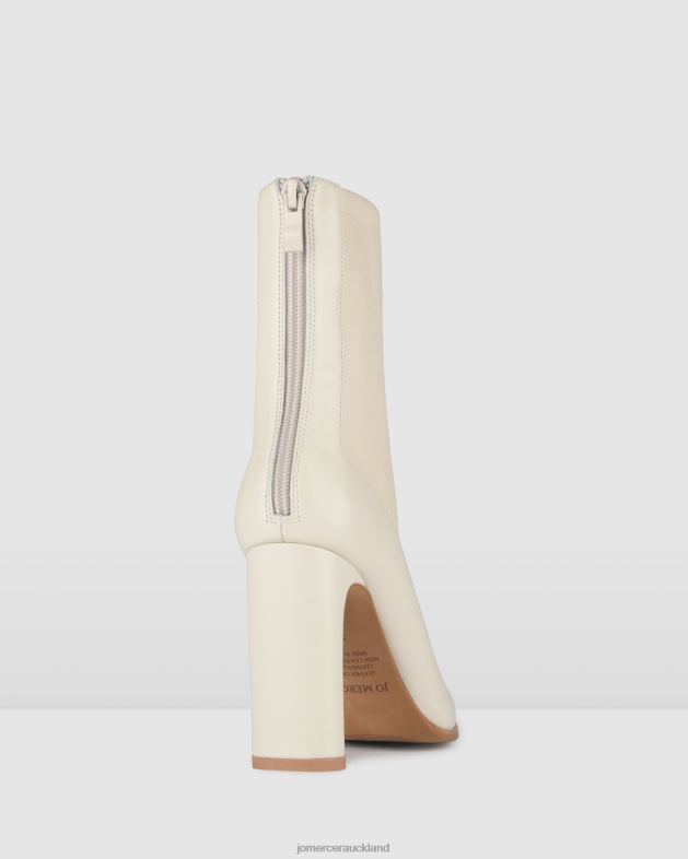 Jo Mercer Off White Leather June high ankle boots Footwear 46242305