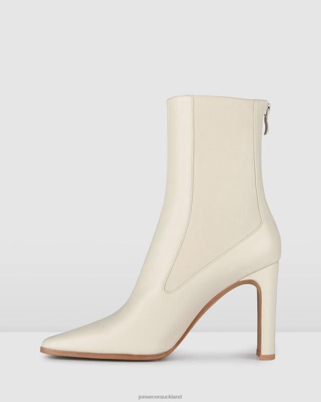 Jo Mercer Off White Leather June high ankle boots Footwear 46242305