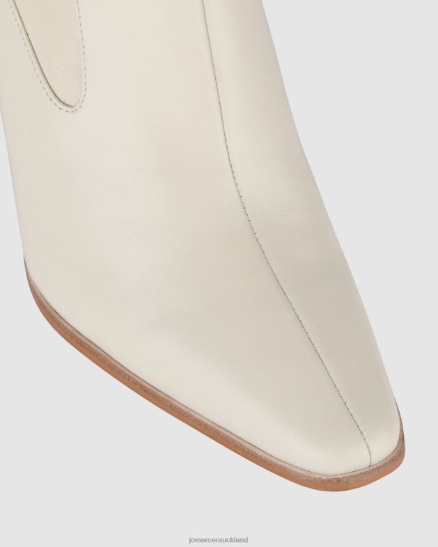 Jo Mercer Off White Leather June high ankle boots Footwear 46242305