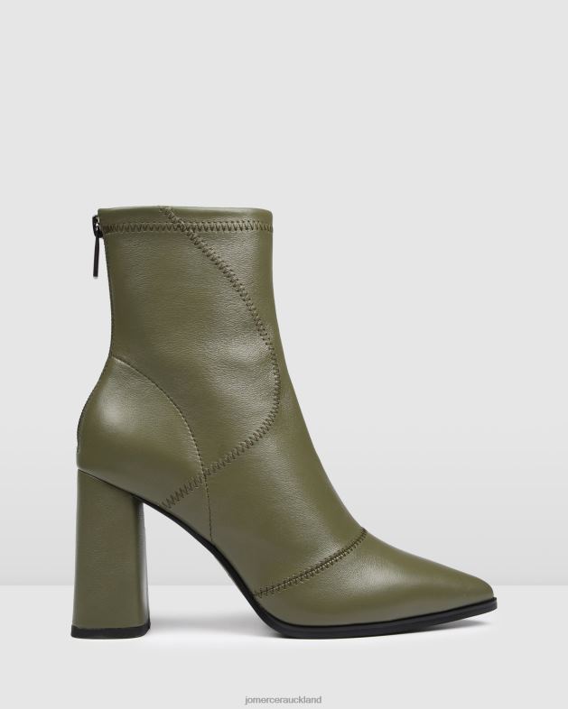 Jo Mercer Olive Green Leather Tex high ankle boots Footwear 46242366