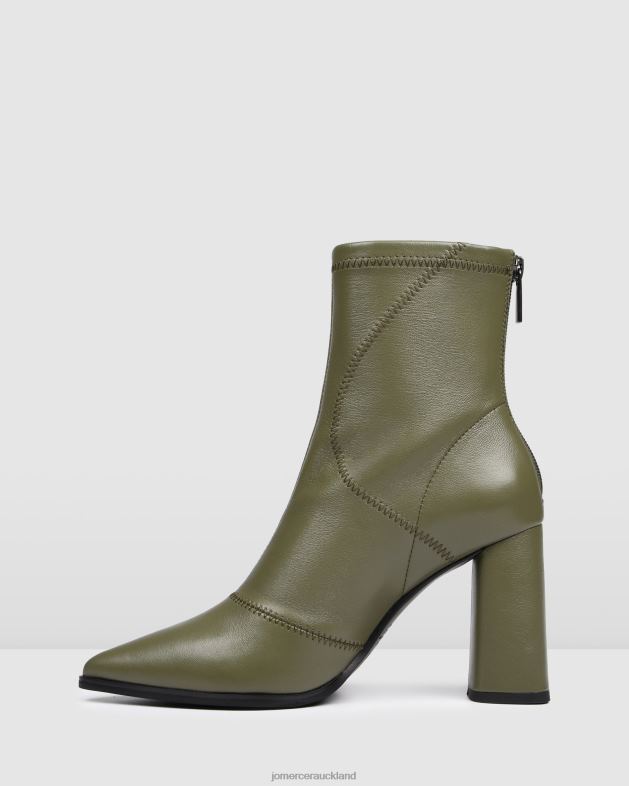 Jo Mercer Olive Green Leather Tex high ankle boots Footwear 46242366