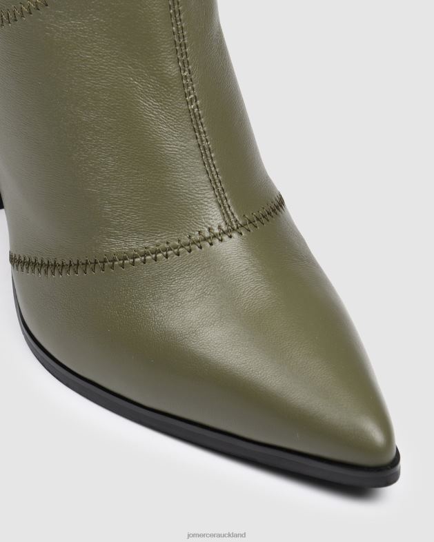 Jo Mercer Olive Green Leather Tex high ankle boots Footwear 46242366