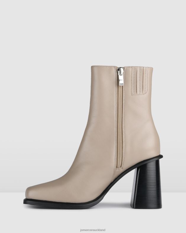 Jo Mercer Taupe Leather King high ankle boots Footwear 46242304