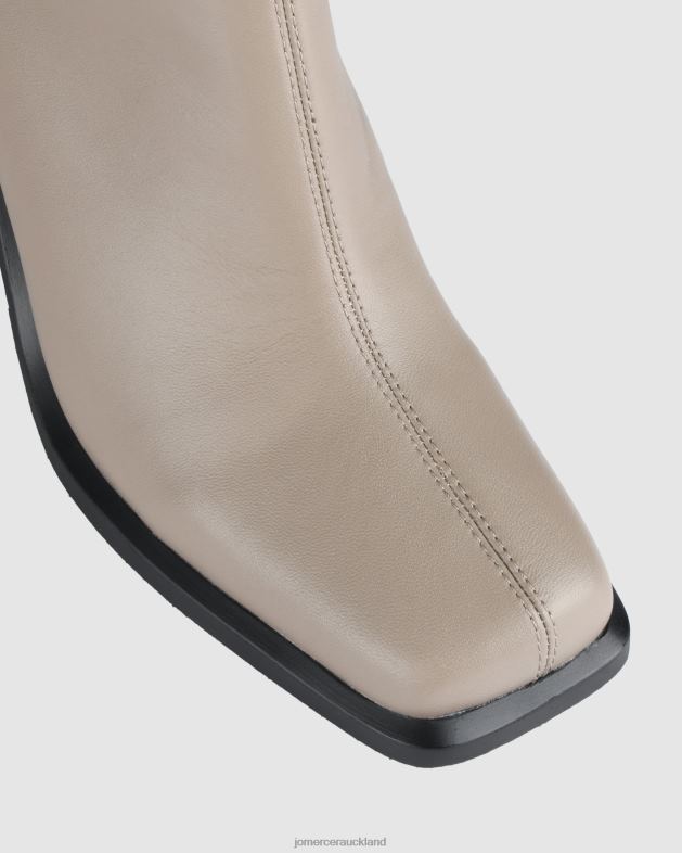Jo Mercer Taupe Leather King high ankle boots Footwear 46242304