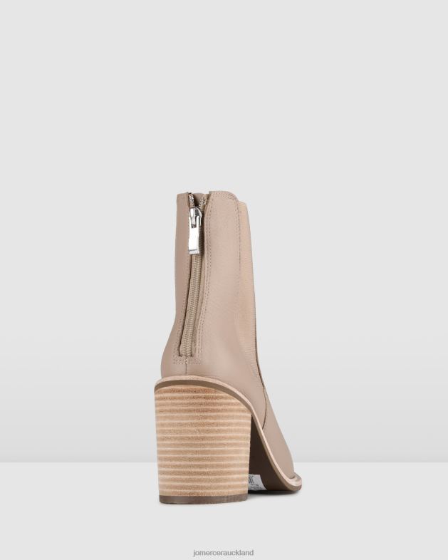 Jo Mercer Taupe Leather Luxe high ankle boots Footwear 46242312