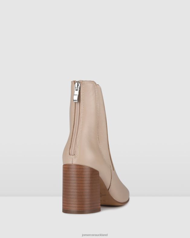 Jo Mercer Beige Leather Diamond mid ankle boots Footwear 46242319