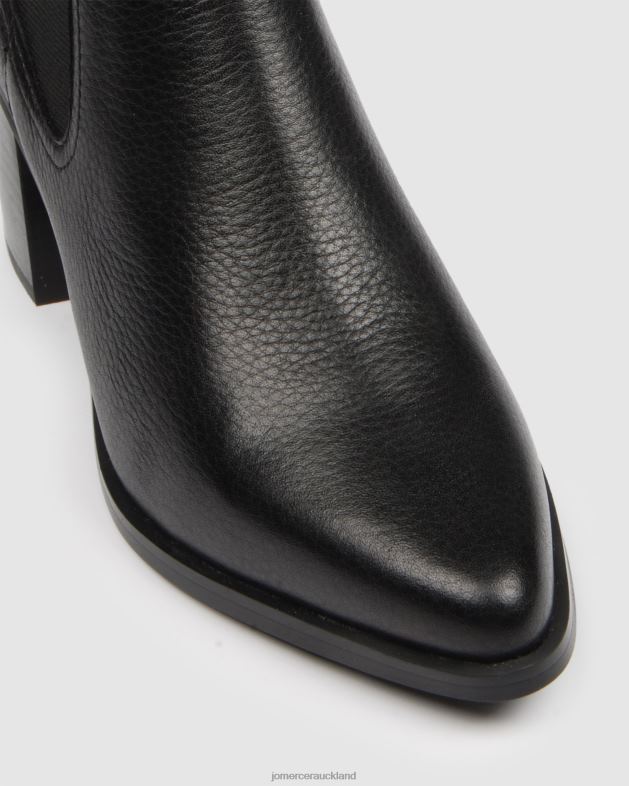 Jo Mercer Black Leather Ace mid ankle boots Footwear 46242323