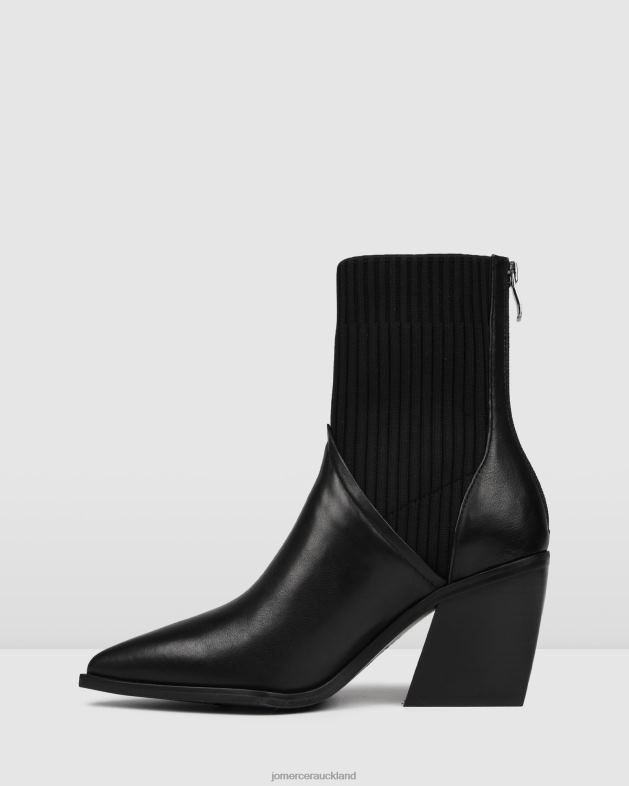 Jo Mercer Black Leather Fade mid ankle boots Footwear 46242333