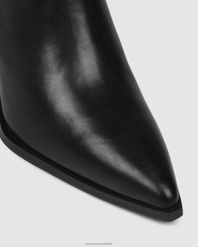 Jo Mercer Black Leather Fade mid ankle boots Footwear 46242333
