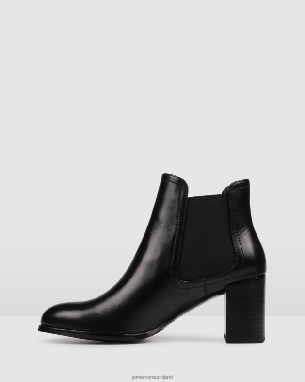 Jo Mercer Black Leather Franco mid ankle boots Footwear 46242351