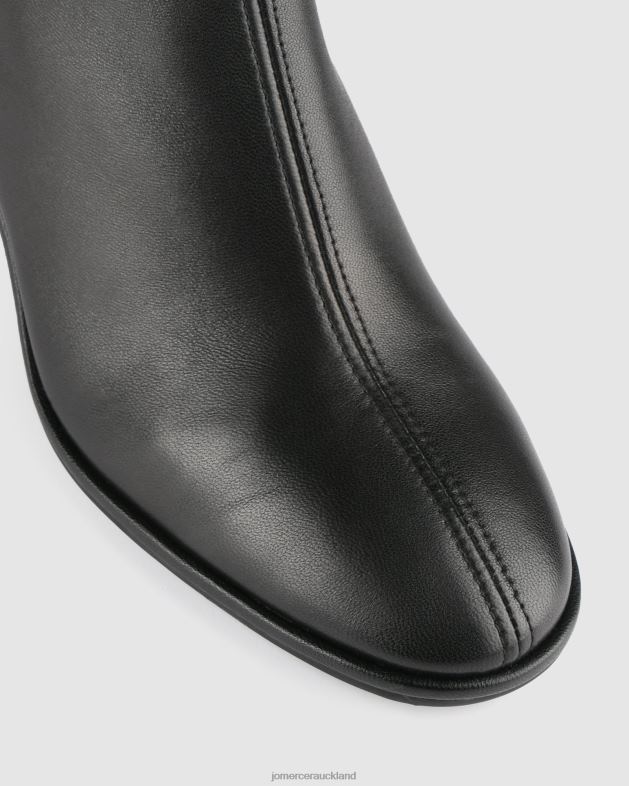 Jo Mercer Black Leather Kearney mid ankle boots Footwear 46242310
