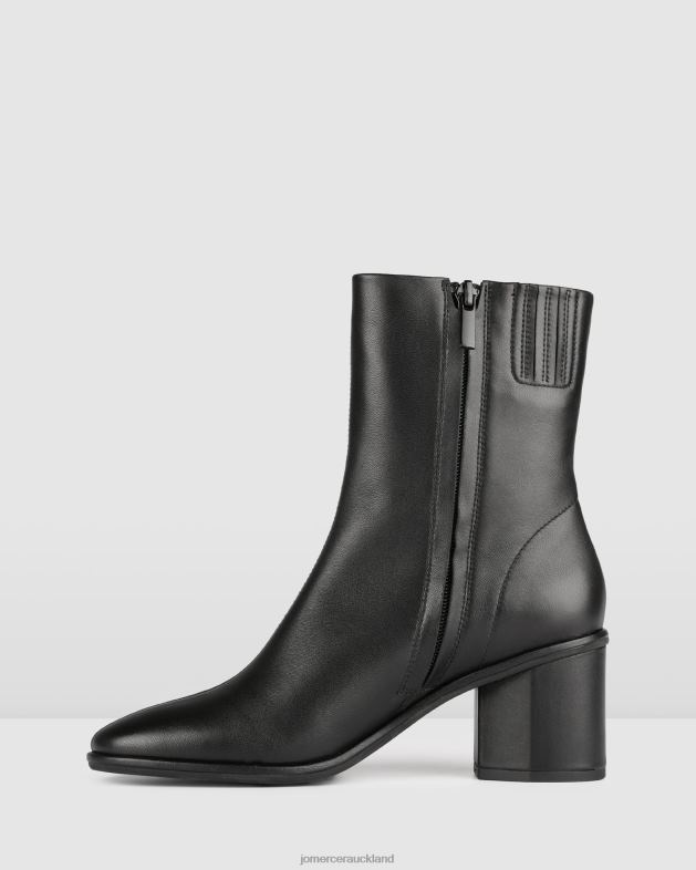 Jo Mercer Black Leather Kearney mid ankle boots Footwear 46242310