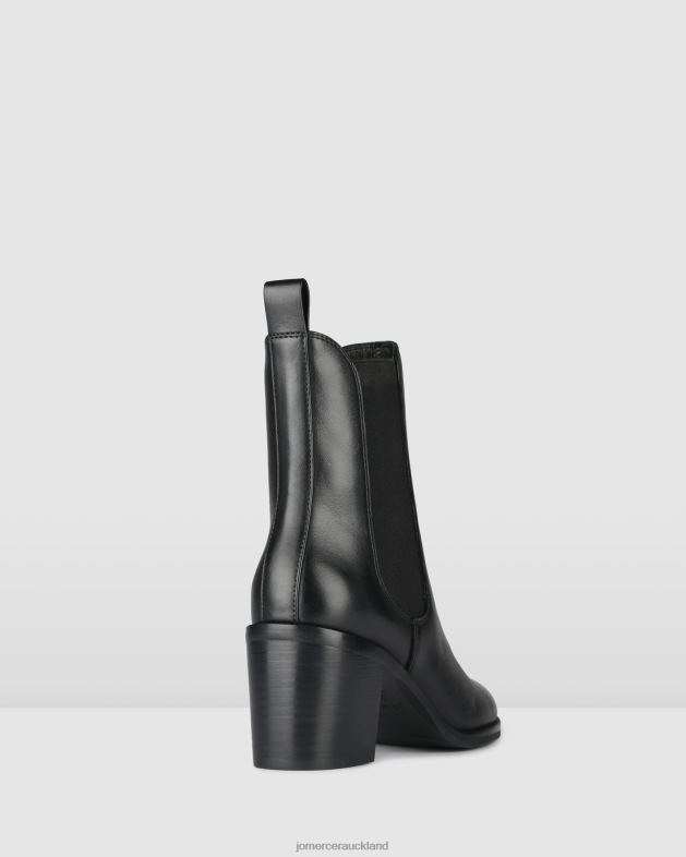 Jo Mercer Black Leather Marlowe mid ankle boots Footwear 46242307