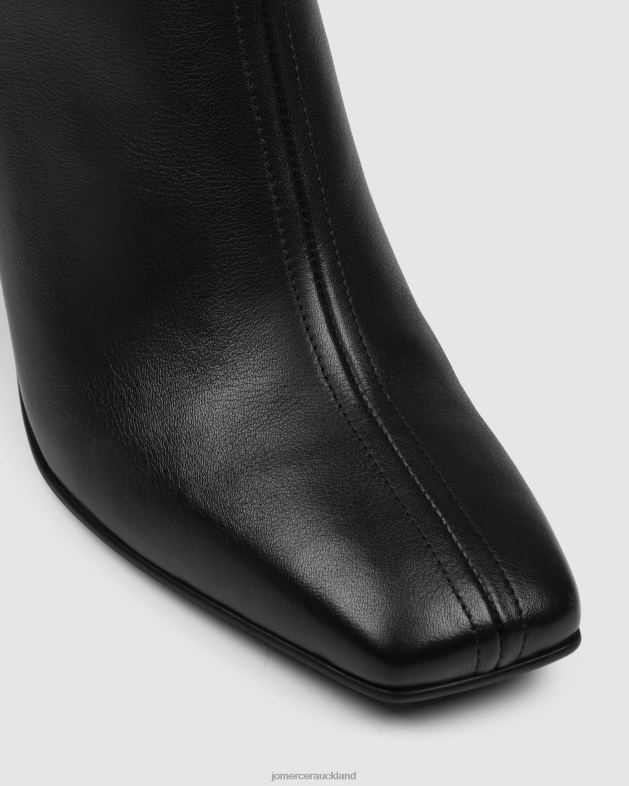 Jo Mercer Black Leather Nevada mid ankle boots Footwear 46242295