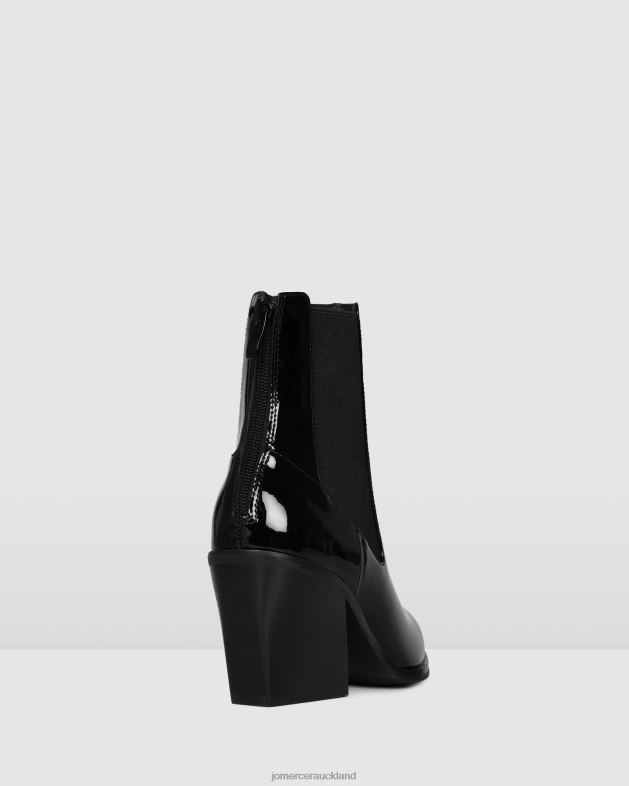 Jo Mercer Black Patent Feist mid ankle boots Footwear 46242335