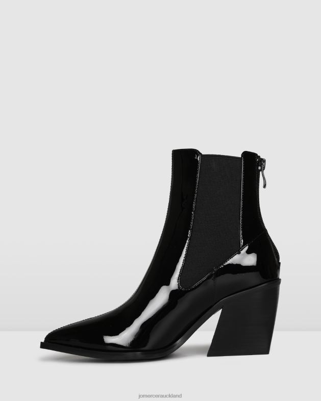 Jo Mercer Black Patent Feist mid ankle boots Footwear 46242335