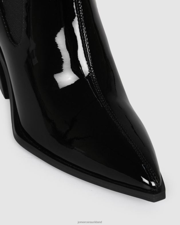 Jo Mercer Black Patent Feist mid ankle boots Footwear 46242335
