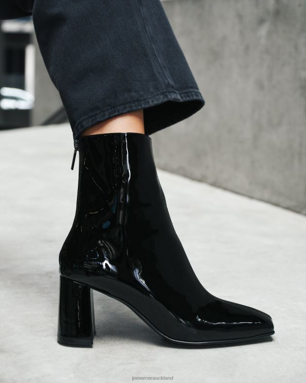 Jo Mercer Black Patent Nevada mid ankle boots Footwear 46242294