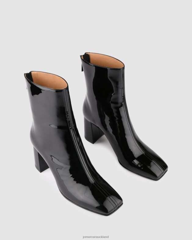Jo Mercer Black Patent Nevada mid ankle boots Footwear 46242294