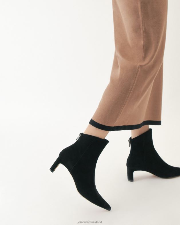 Jo Mercer Black Suede Jade mid ankle boots Footwear 46242320