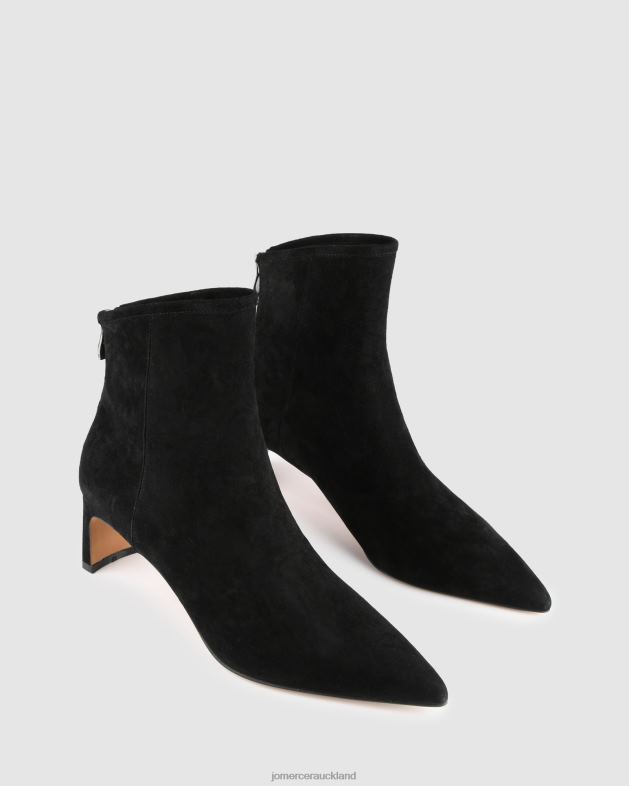 Jo Mercer Black Suede Jade mid ankle boots Footwear 46242320