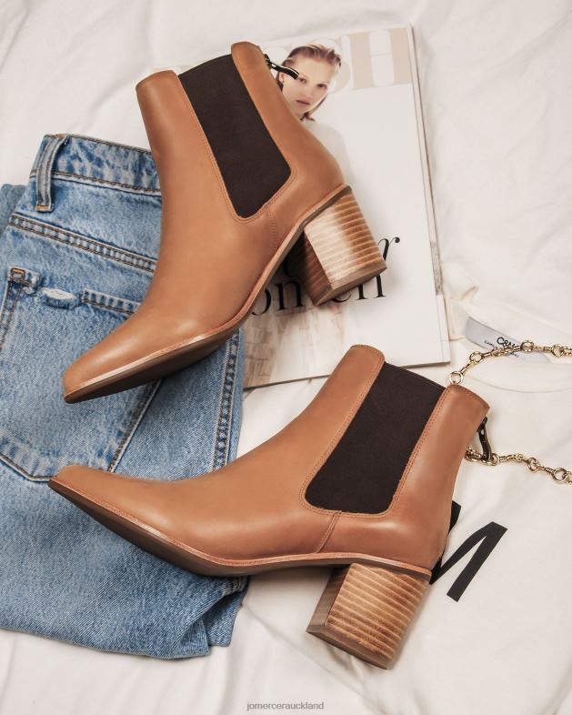 Jo Mercer Chocolate Leather Allure mid ankle boots Footwear 46242362