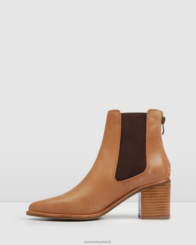Jo Mercer Chocolate Leather Allure mid ankle boots Footwear 46242362