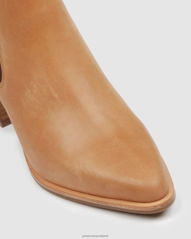 Jo Mercer Chocolate Leather Allure mid ankle boots Footwear 46242362