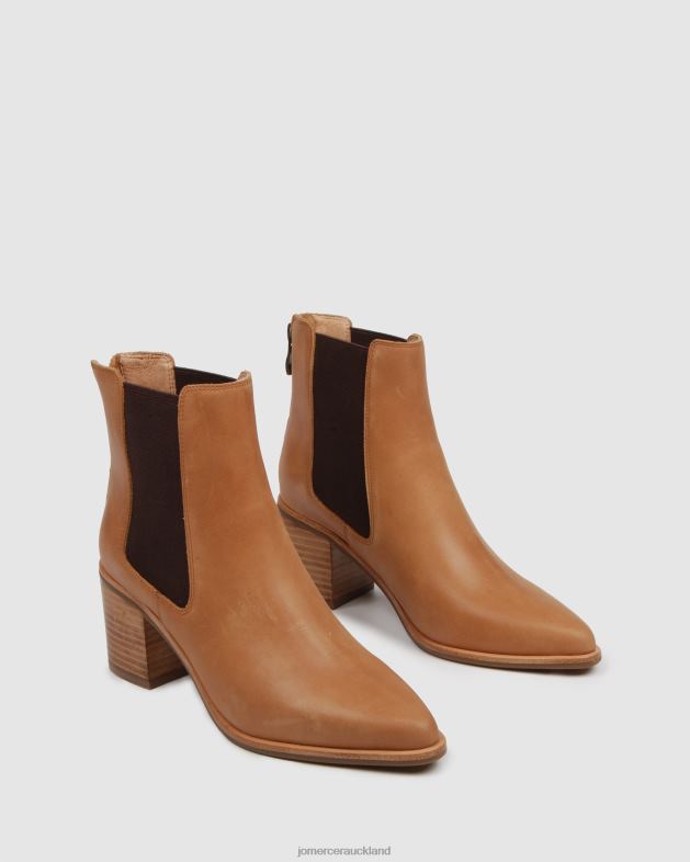 Jo Mercer Chocolate Leather Allure mid ankle boots Footwear 46242362