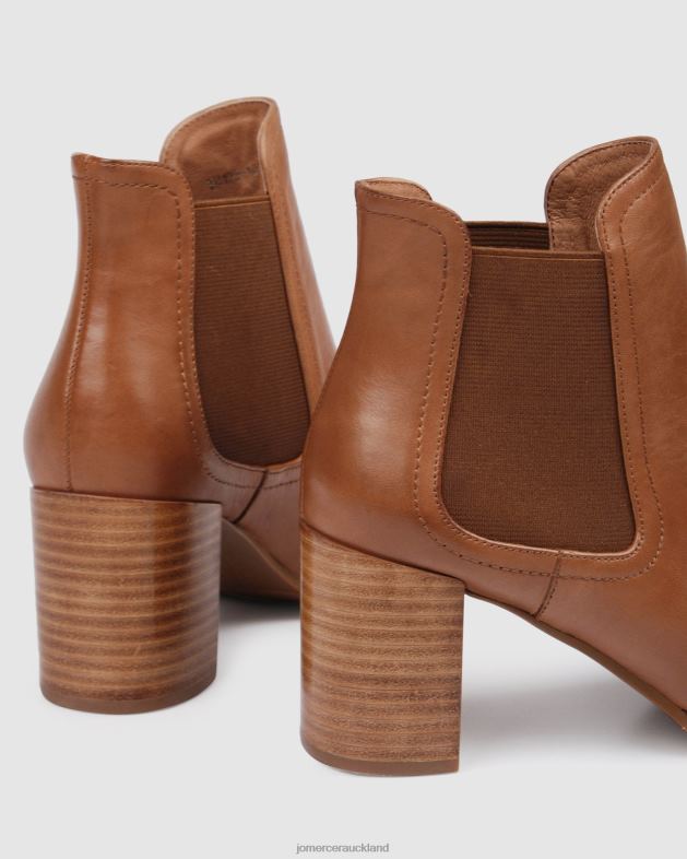 Jo Mercer Tan Leather Franco mid ankle boots Footwear 46242352