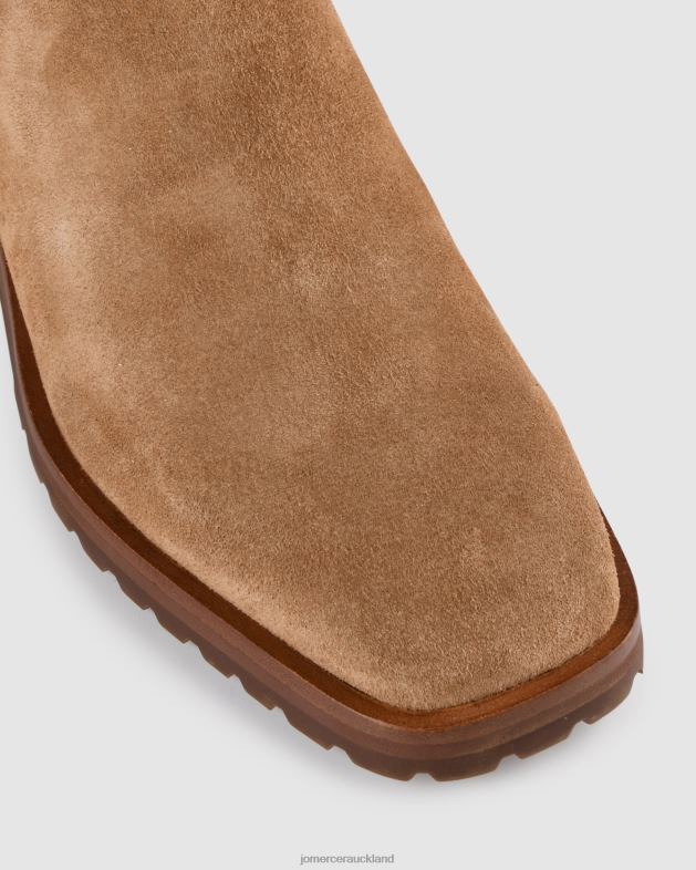 Jo Mercer Tan Suede Harley mid ankle boots Footwear 46242358