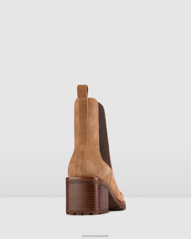 Jo Mercer Tan Suede Harley mid ankle boots Footwear 46242358