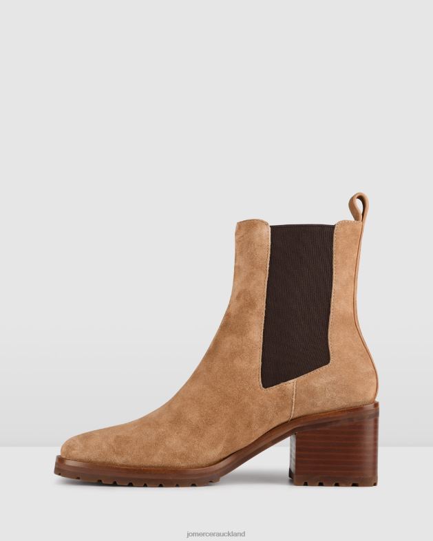 Jo Mercer Tan Suede Harley mid ankle boots Footwear 46242358