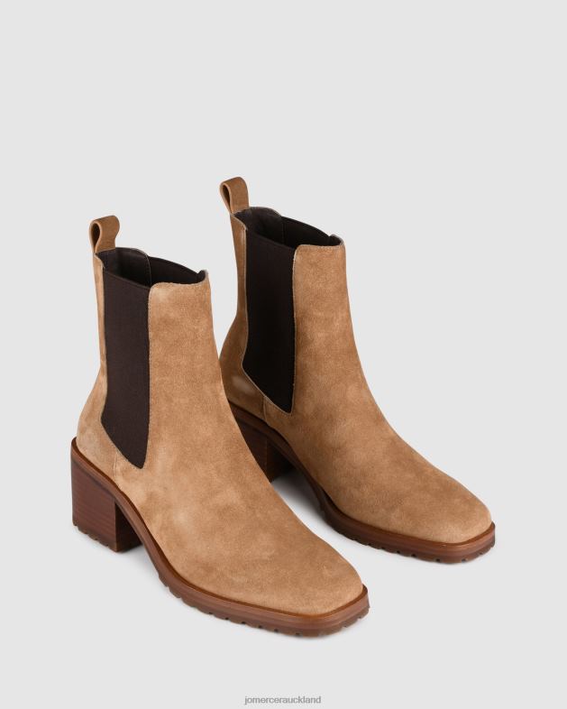 Jo Mercer Tan Suede Harley mid ankle boots Footwear 46242358
