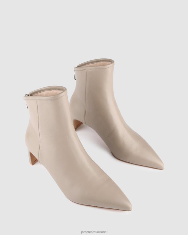 Jo Mercer Taupe Leather Jade mid ankle boots Footwear 46242321