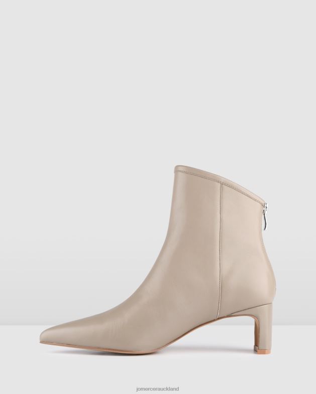 Jo Mercer Taupe Leather Jade mid ankle boots Footwear 46242321