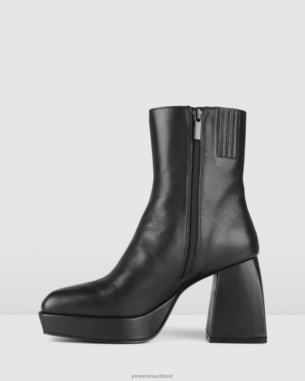 Jo Mercer Black Leather Solar platform high ankle boots Footwear 46242149