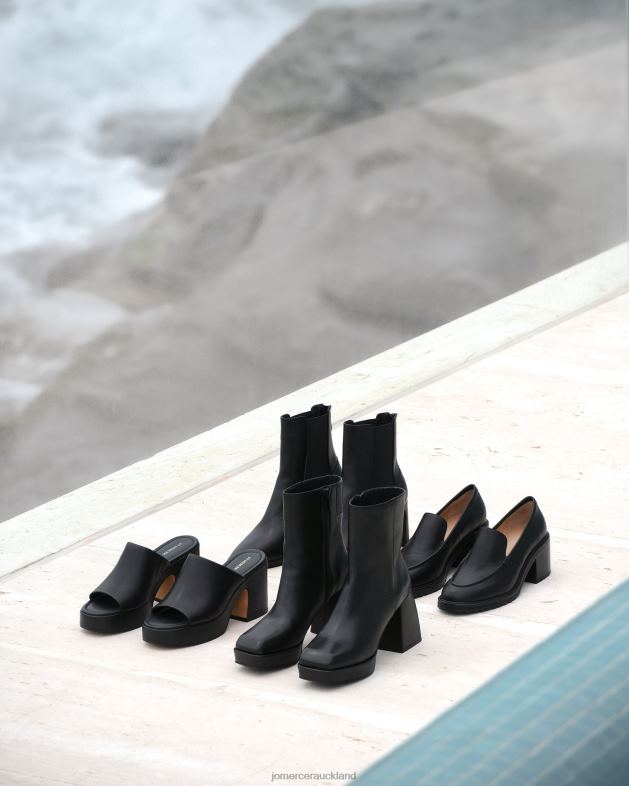 Jo Mercer Black Leather Solar platform high ankle boots Footwear 46242149