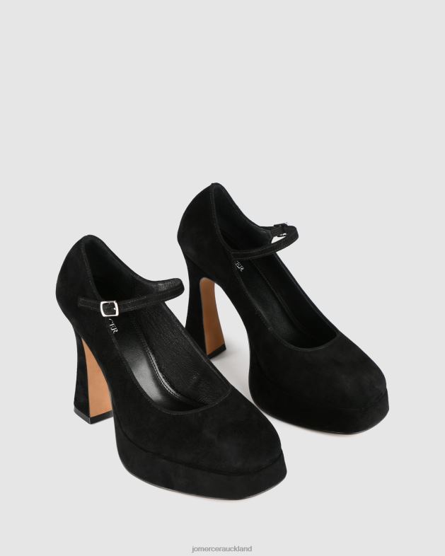 Jo Mercer Black Suede Ravina platform high heels Footwear 4624295