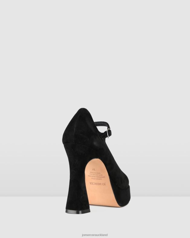 Jo Mercer Black Suede Ravina platform high heels Footwear 4624295