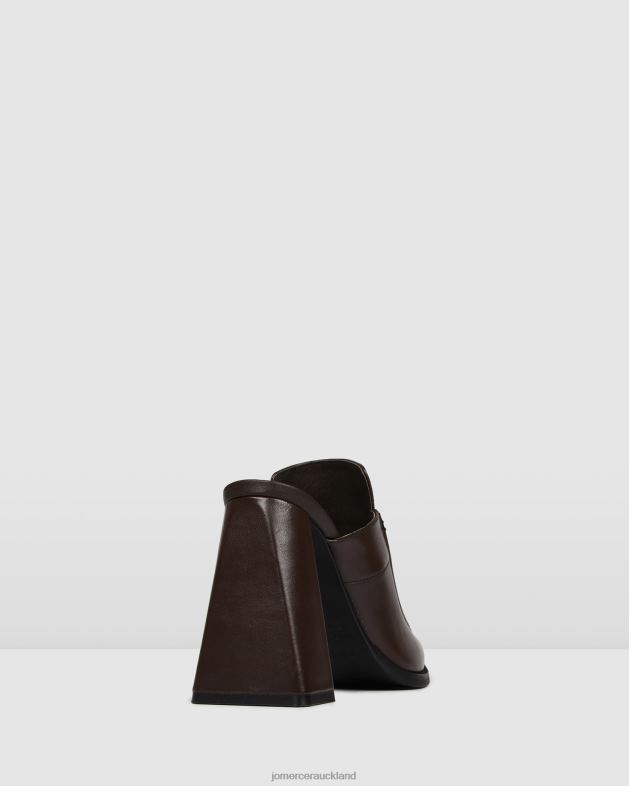 Jo Mercer Dark Chocolate Leather Jace high heels Footwear 46242124