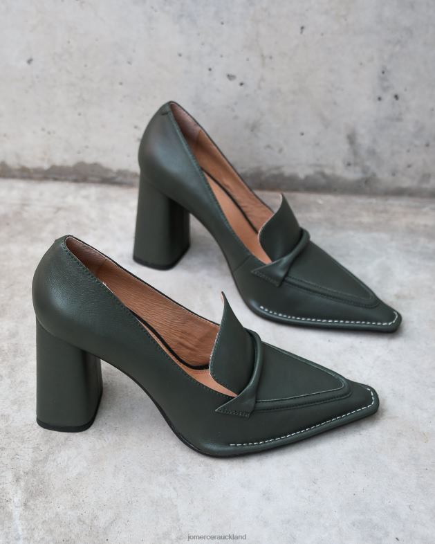 Jo Mercer Olive Green Leather Covet high heels Footwear 4624280