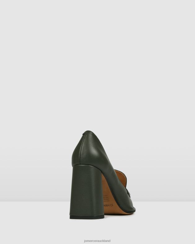 Jo Mercer Olive Green Leather Covet high heels Footwear 4624280