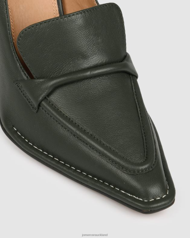 Jo Mercer Olive Green Leather Covet high heels Footwear 4624280