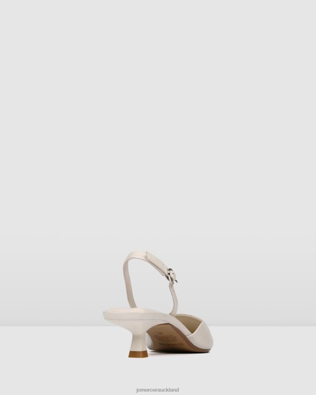 Jo Mercer Off White Leather Madison low heels Footwear 4624212