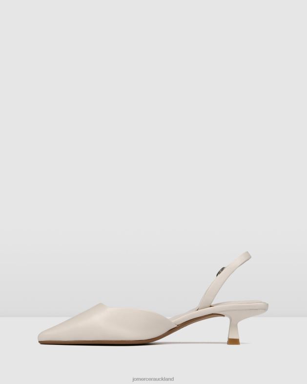 Jo Mercer Off White Leather Madison low heels Footwear 4624212